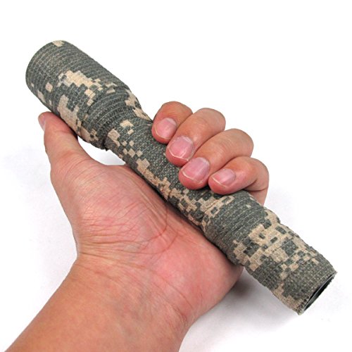 LiangGui 4 Pack Multifunction Self-Adhesive Protective Camouflage Tape Wrap for Gun Rifle Shotgun Camping Hunting