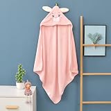 HiABsee Ultra Soft Hooded Baby Towel 80x80cm Rabbit Animal Design view 6