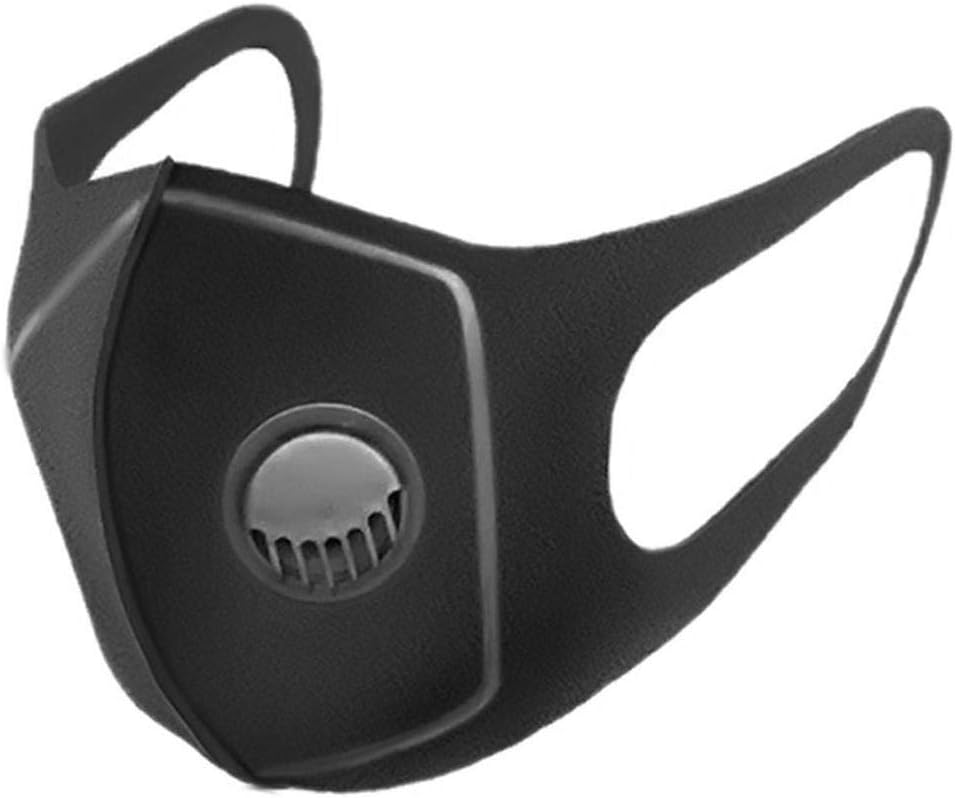 Anti Pollution mask,Black dustproof face mask PM2.5 Activated Carbon Filter face mask,Reusable,Mouthpiece Anti-Fog Haze Respirator Men's Women's Wear (Black)