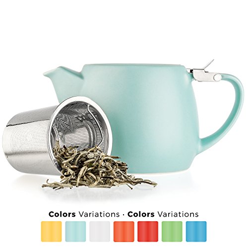 Tealyra - pluto porcelain small teapot turquoise - 18.2…
