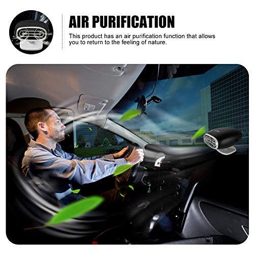 2 in 1 Car Heater Portable Auto Electronic Car Heater with Heating & Cooling Function Defroster Defogger 12V 150W, Auto Ceramic Heater Fan Plug in Cigarette Lighter