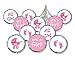 It's a Girl Baby Shower Kisses Candy Stickers, Pink Chocolate Drops Labels - 180 Count