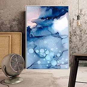 Floating Framed Canvas Wall Art for Living Room, Bedroom Ink Canvas Prints for Home Decoration Ready to Hang - 16x24 inches