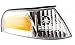 Evan Fischer Corner Light Compatible with 1998-2011 Ford Crown Victoria Plastic Clear & Amber Lens Passenger Side