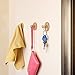 Angelbubbles Adhesive Hooks 6pcs/Pack 3M Sticker + FULL 304 Stainless Steel + Heavy Duty Bamboo (Round)