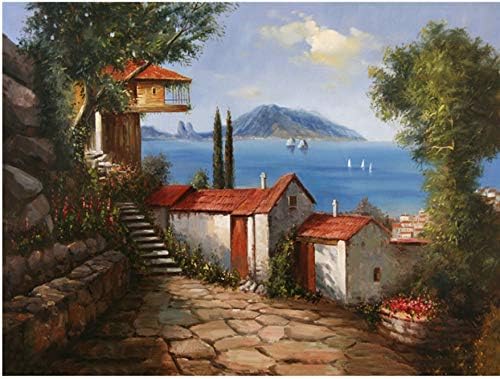 XIGZI Paintings Painting By Numbers Digital Landscape Oil Acrylic Canvas Abstract Painting On Canvas Diy Landscape By Numbers 40x50 cm