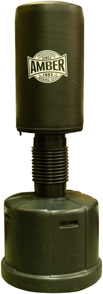 Amber Fight Gear Heavy Duty Freestanding Boxing Punching Heavy Bag for Adults & Kids Freestanding Punching Bag Heavy Boxing Bag Solid Base - Free Stand Kickboxing Bags Kick Punch Bag for Home or Gym