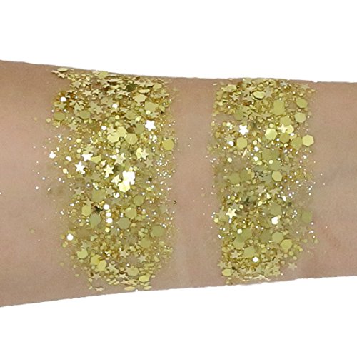 10 Grams ✮ Gold Glitter ✮ COSMETIC GLITTER ✮ Festival Rave Beauty Makeup Face Body Nail ✮