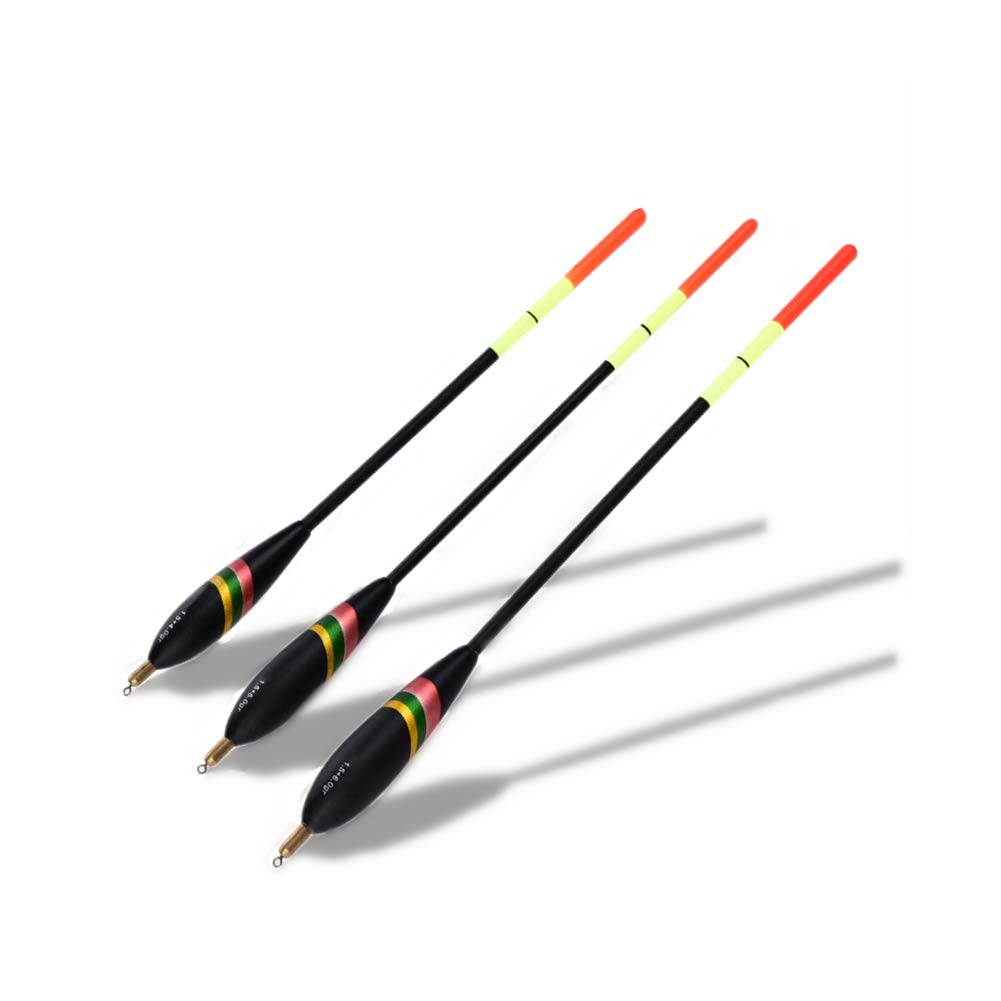 3Pcs Fishing Bobbers Fishing Floats and Bobbers Fishing Floaters, Balsa Wooden Bobbers Spring Slip Bobbers Fishing Float Set Accessories for Fishing