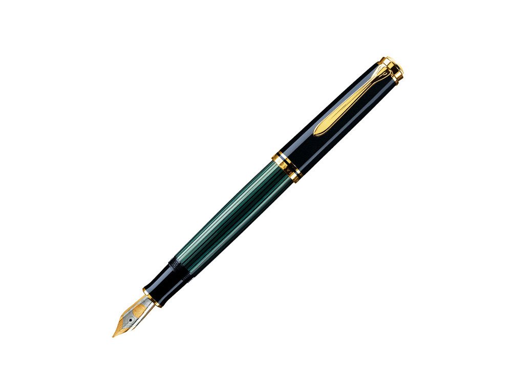Pelikan Souverän M600 Plunger Fountain Pen - Black/Green