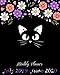 July 2019-June 2020 Monthly Planner: Beauty Cat Flowers Cover, Daily/Weekly/Monthly/Yearly Calendar Book July 2019-June 2020 Journal, Large 8 x 10 ... With Holidays and inspirational Quotes by Jennie Blossom