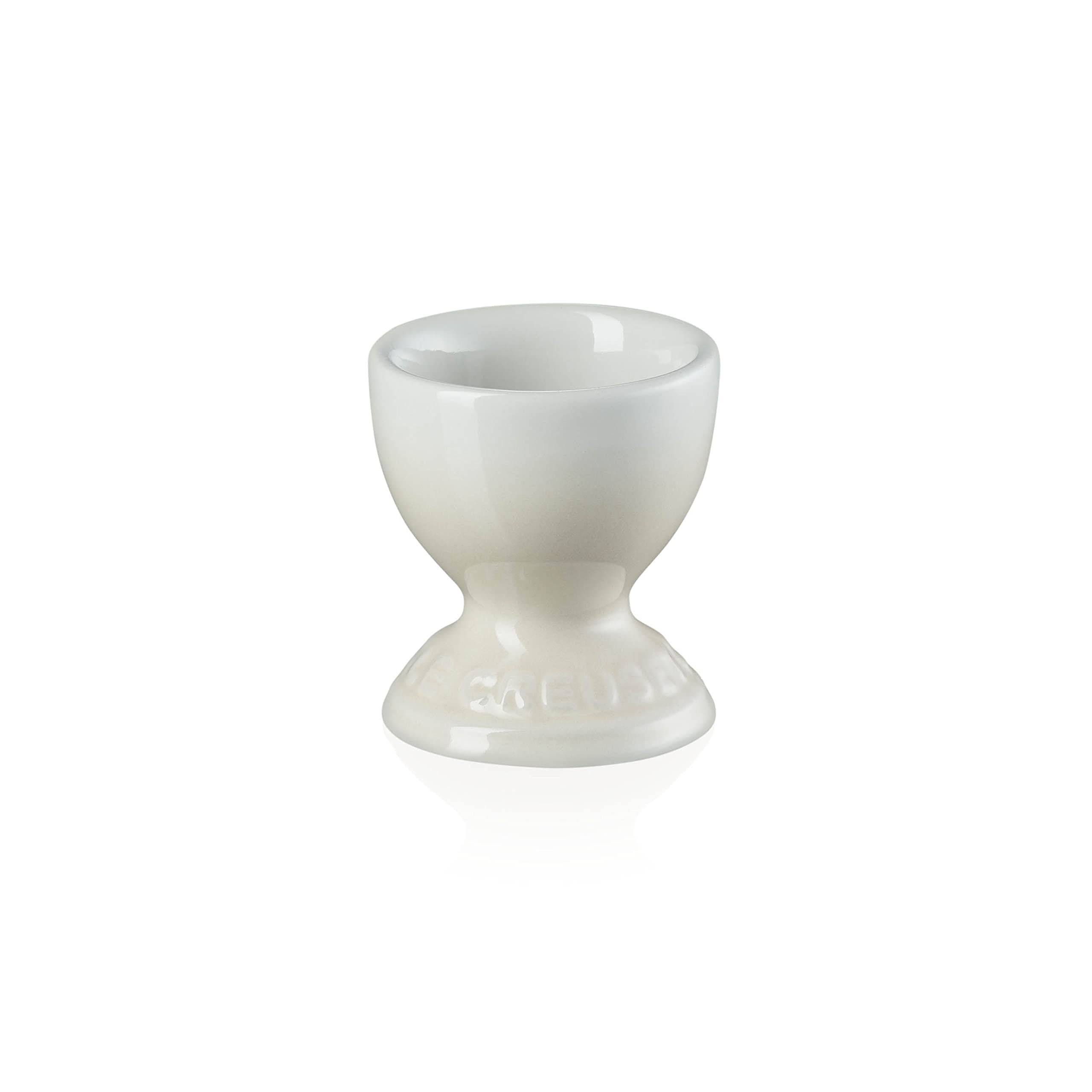 Le Creuset Stoneware Footed Egg Cup, 9 g, 5.3 x 5.3 x 5.9 cm, Meringue, 71702007160099