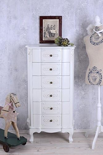 Palazzo Int Kommode Weiss Hochkommode Shabby Chic 6 Schubladen Vintage Amazon De Kuche Haushalt