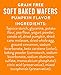 Three Dog Bakery Grain Free Wafers Baked Dog Treats, Pumpkin, 13 oz