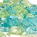 Sea Glass Chips | Lime and Aqua | Pearlized Sea Glass Pieces | Bulk Colored Sea Glass Chip Mix for Craft and Decor (10 Ounces) | Plus Free Nautical Ebook by Joseph Rains