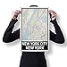 Spitzy's New York City New York 12 by 18 Inch City Map Poster, Home Wall Art Printed Bedroom Decoration, Big Apple