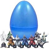 Jumbo 8 Inch Easter Egg With Godzilla Figurines - Save Time With Convenient Pre Filled Easter Eggs - Bright Colors and Durable Designs - Perfect As Kids Party Favors and Easter Basket Stuffers