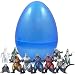 Jumbo 8 Inch Easter Egg With Godzilla Figurines - Save Time With Convenient Pre Filled Easter Eggs - Bright Colors and Durable Designs - Perfect As Kids Party Favors and Easter Basket Stuffers