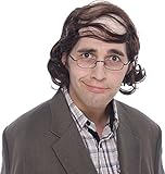 Professor Mullet Wig (Brown) Adult Accessory