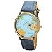 Oksale Men Women Global Printed Watch Denim Watch Band