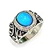 Fun Jewels Retro Style Silver Tone Multi Color Change Oval Stone Pattern Engraved Mood Ring Size 6-10