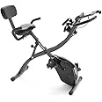 Echelon Flex Express Folding Exercise Bike: Magnetic, Foldable, Upright/Recumbent, Multi-Level Resistance, Arm Resistance Band, and LCD Display