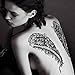 Kotbs 4 Sheets Mix Angel Wings Large Tattoo Sticker for Women Waterproof Temporary Tattoos Paper Body Art Fake Tattoo