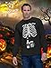 Halloween Skeleton Beer Belly Xray Funny Men's Long Sleeve T-Shirt