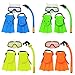 Bazaar Junior Children Snorkeling Set Snorkel Mask Goggles Flippers Scuba Swimming Diving Kids Set