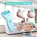 Electric Callus Remover, Cinsey Rechargeable Waterproof Pedicure Tool Foot File for Hard, Dead&Callused Skin, Includes 2 Extra Refills, Dander Cather& LED Light