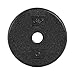 CAP Barbell Standard Free Weight Plate, 1-Inch, 5-Pound, Black