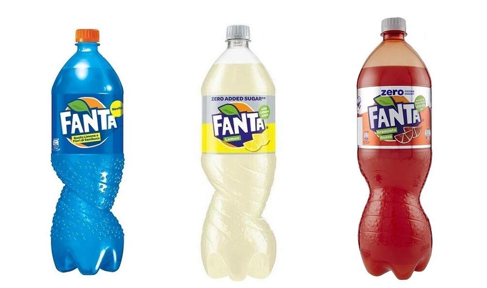 TESTPAKET Fanta alkoholfreies Getränk Zitrone Holunderblüten Blutorange ...