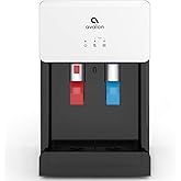 Avalon B8WHT Countertop Bottleless Water Cooler Dispenser - 2 Stage Water Filters and Installation Kit Included, NSF Certified, UL Listed, White