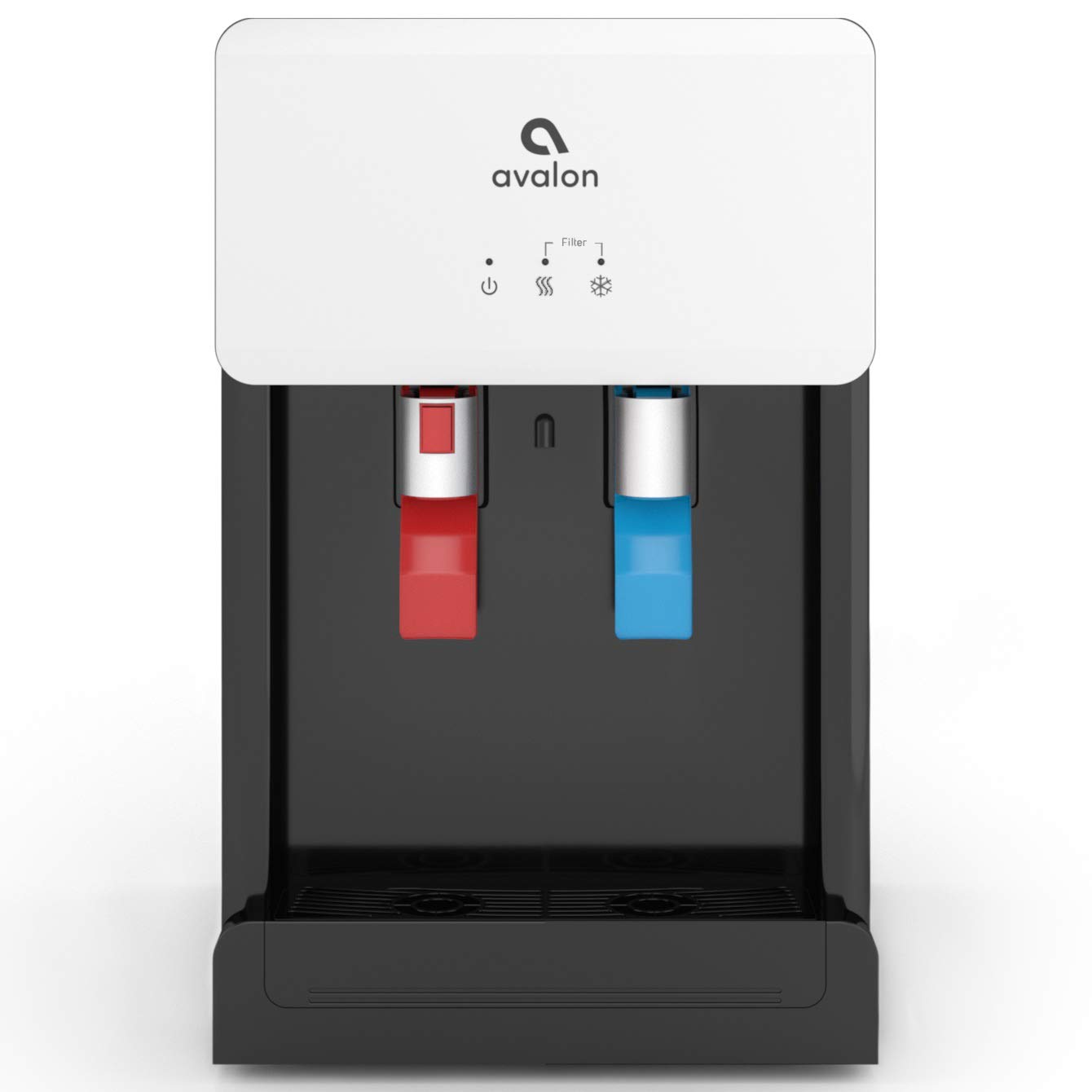 Avalon B8WHT Countertop Bottleless Water Cooler Dispenser - 2 Stage Water Filters and Installation Kit Included, NSF Certified, UL Listed, White
