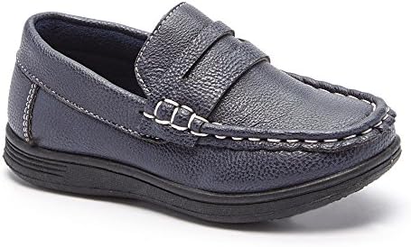 CoXist Boys Slip On Casual or Dress Penny Loafer Shoe (Toddler/Little Kid/Big Kid) navy 5
