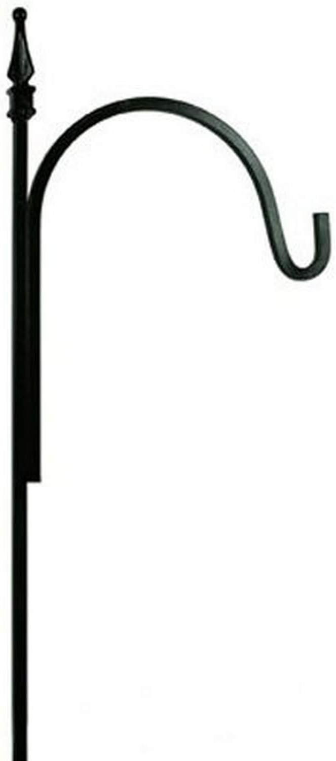 outdoor shepherds hook on Amazon Com American Garden Works Sqtsfbr Square Rod Single Arm Finial Shepherd Hook Hammered Bronze 90 High X 12 Wide Garden Outdoor