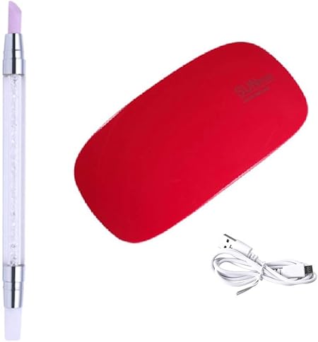 Amazon Uvライト Led 硬化用 Uvレジン クラフト ジェルネイル甘皮プッシャー シリコン筆 セット Qt 040 レッド Funmake ファンメイク 甘皮プッシャー 通販
