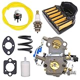 NIMTEK WTA-29 Carburetor With Air Filter Fuel Filter Spark Plug Fuel Line For Husqvarna 455E 455 460 461 Chainsaw Walbro WTEA-1 WTEA-1-1