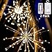 OSORD 200 LED 2 Pack Starburst Light, 【New Version】 Fairy String Light with Remote Control, 8 Modes Battery Operated Hanging Starburst Lights,Decorative String Lights for Christmas,Holiday,Garden