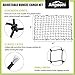 Angooni Truck Bed Cargo Nets | 4x6 Ft Stretches to 8x12 Ft for Pickup Truck, 4