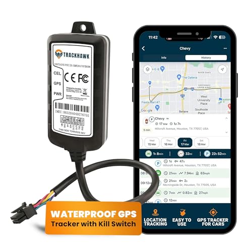 Photo 1 of Trackhawk GPS Tracker - GPS Tracker for Vehicles, Anti Theft Kill Switch for Car, Motorcycle GPS, Boat GPS, Live-Tracking, Waterproof, Subscription Required - TH75