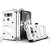 Zizo Bolt Series Compatible with Samsung Galaxy S7 Active Case Military Grade Drop Tested with Tempered Glass Screen Protector Holster White Gray