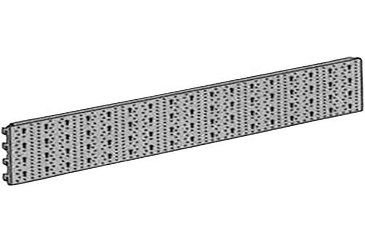 Element System 11400-00004 DIY System Wall-Mounted Steel Perforated Plate 11400 800 x 200 FE White RAL 9003), set of 2