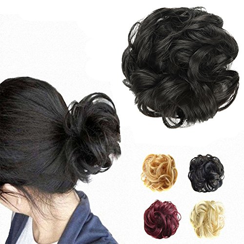Feshfen Synthetic Hair Bun Extensions Scrunchy Messy Hair