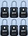 Beisen Hardware Key Safe Realtor Lock Box with Set-Your-Own Combination Lock, (6 Pack)