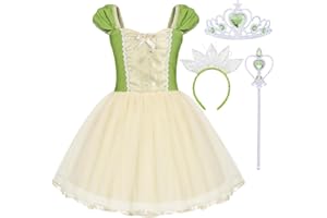 COTRIO Baby Girls Princess Costumes Toddler Halloween Dress Up Kids Birthday Outfit Christmas Party Dresses Clothes