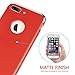 iPhone 7 Plus Case, VANSIN 3 in 1 Ultra Thin and Slim Hard Case Coated Non Slip Matte Surface with Electroplate Frame for Apple iPhone 7 Plus (5.5')(2016) - (Red)