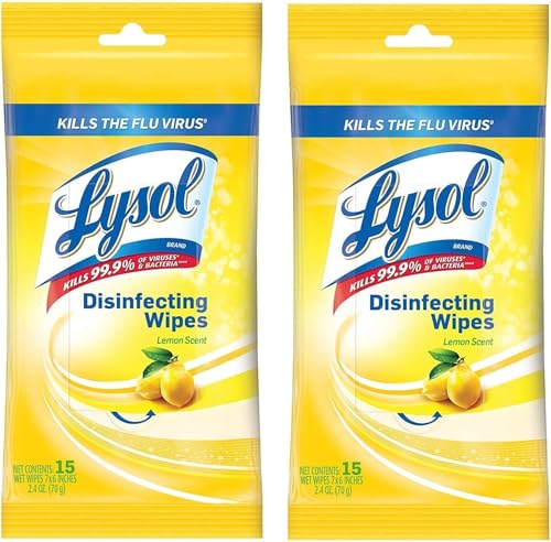 Lysol Lemon Disinfecting Wipes To-Go Pack