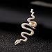 Qtalkie Cool Stylish Retro Vintage Punk Winding Snake Left Ear Cuff Wrap Earring Gold