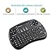 Wireless Keyboard, Glamore 2.4GHz Mini Keyboard Wireless with Touchpad and Rechargeable lithium-ion battery for PC, Pad, Google Android TV Box and More (1 Pack)
